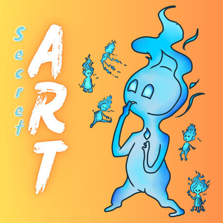 'Little Flames in Training (Secret Art 2024 Logo Illustration)' APR 2024